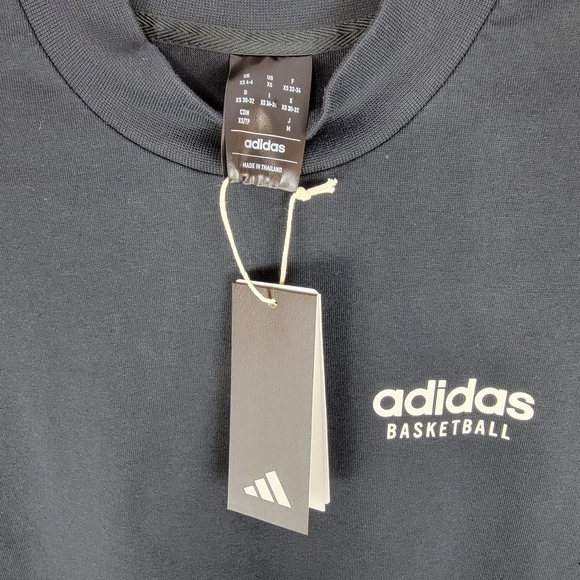 🔥SALE🔥 Adidas Basketball T-shirt Long Sleeve Black XS Women's - Picture 12 of 15